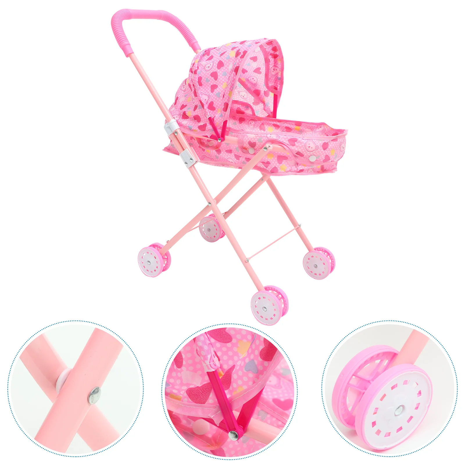Childrens Toys Little Girl Stroller Plaything Adorable Lightweight Small Stroller twisting car mute universal wheel anti rollover childrens stroller baby girl girl swing car 1 6 years old