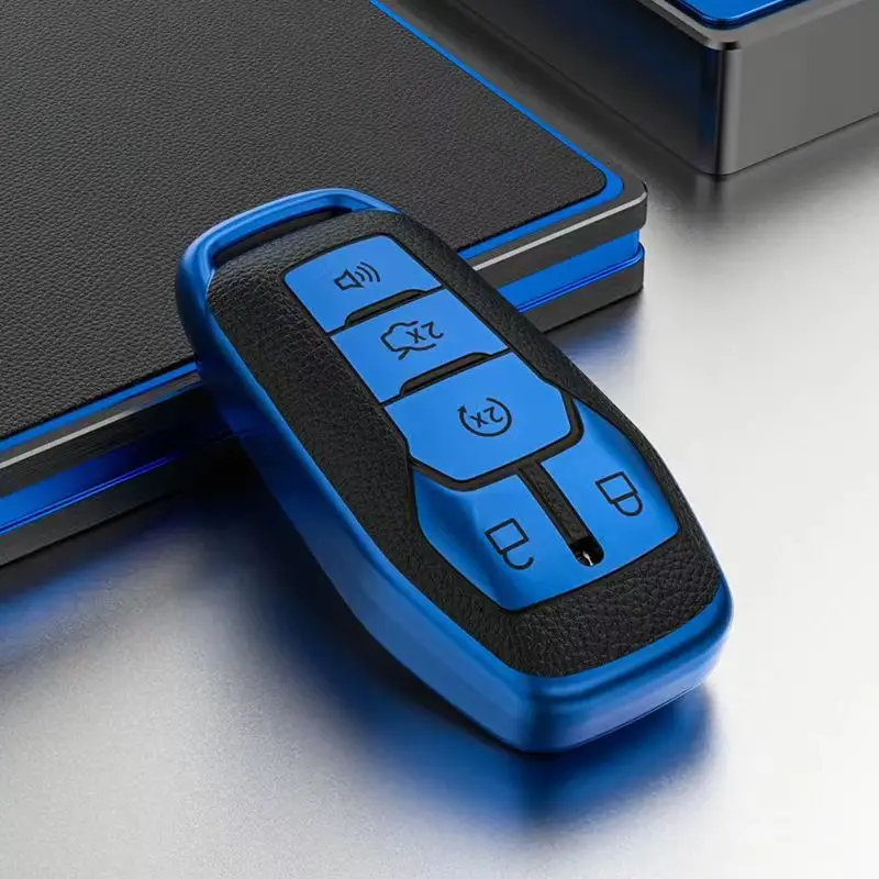 HIBEYO Smartkey - Funda Para Llave De Coche Para BMW 1er 2 3 4 5 6 7 X1