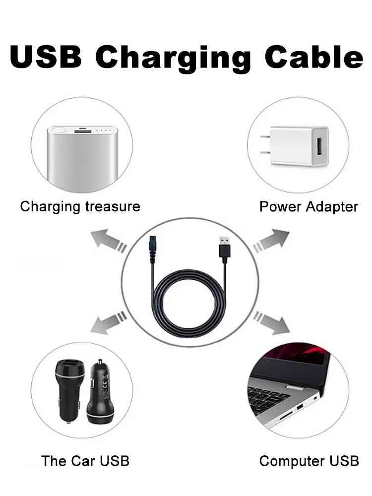 5V USB Charger shaver charger for Philips Norelco Shaver S3000 Series S3208 S3109 S3108 S3209 S1118 S1213 S3202