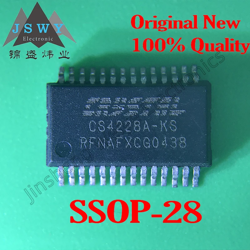 

5PCS CS4228A-KSZ CS4228A-KS CS4228A SSOP-28 Codec Chip 100% Brand New Original In Stock Free shipping