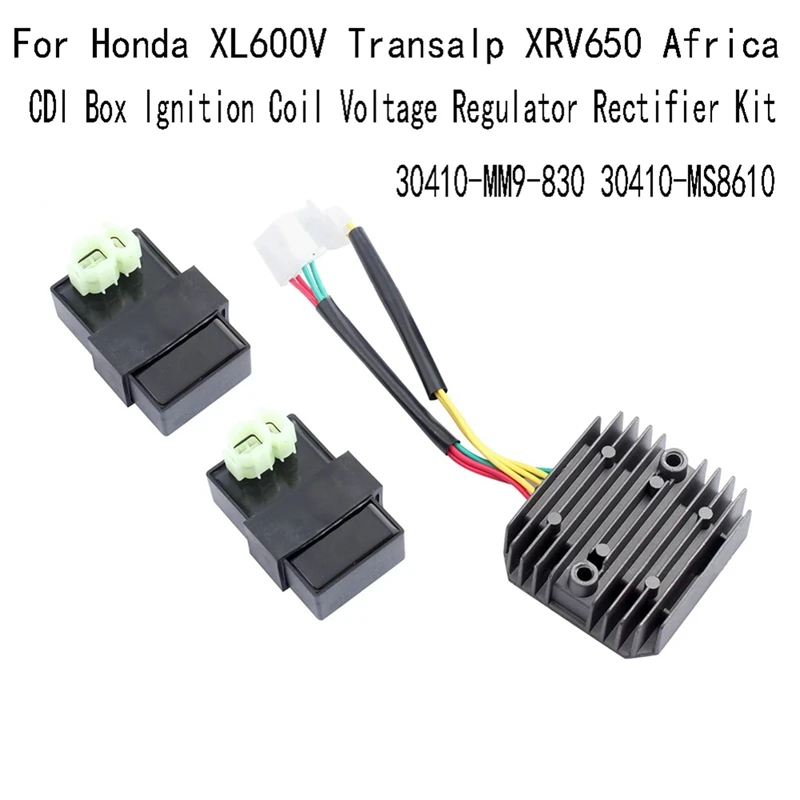 

CDI Box Ignition Coil Voltage Regulator Rectifier Kit For Honda XL600V Transalp XRV650 Africa 30410-MM9-830 30410-MS8610 Parts