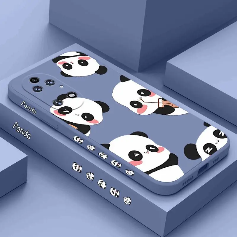 Custodia Per Telefono In Silicone Panda Tè Al Latte Per Huawei P50 P40 P30 P40 Lite P20 Pro Nova 10Se 9Se Mate 50 40 30 Pro Cover