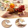 Wooden Eid Mubarak Food Tray For Home 2025 Ramadan Kareem Islamic Muslim Party Decor Eid Eid Al Adha Desk Decoration Gifts 3