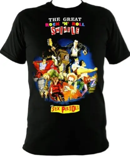T-shirt Sex Pistols The Great Rock 'N' Roll Swindle - Coupe Régulière, 100% Coton