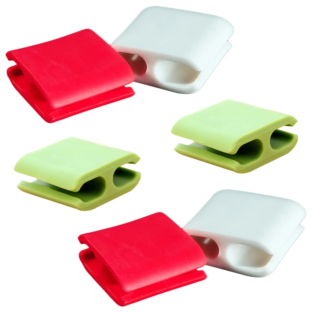 

6pcs Silicone Multifunctional Cable Organizers Cable Management Winders Clips Desktop Wire Cord Protectors Cable Holders -