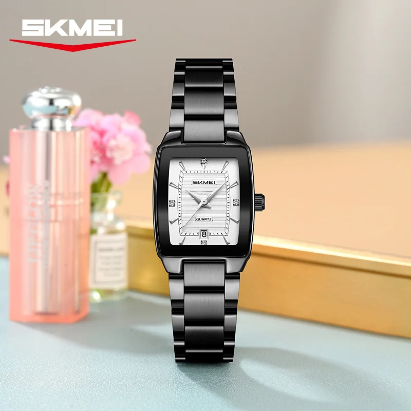 SKMEI 2578 Luxury High-end Quartz Watch for Women Waterproof Shockproof Date Watch Girl Gift Dresses Versatile Womens Watches - 6