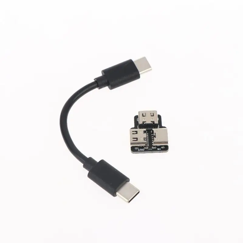 타입 C 전원 분배기 1입력 2출력 USB 모듈 플러그 앤 플레이 듀얼 장치 충전 어댑터, 가정 또는 직장에서 간편하게 사용 가능