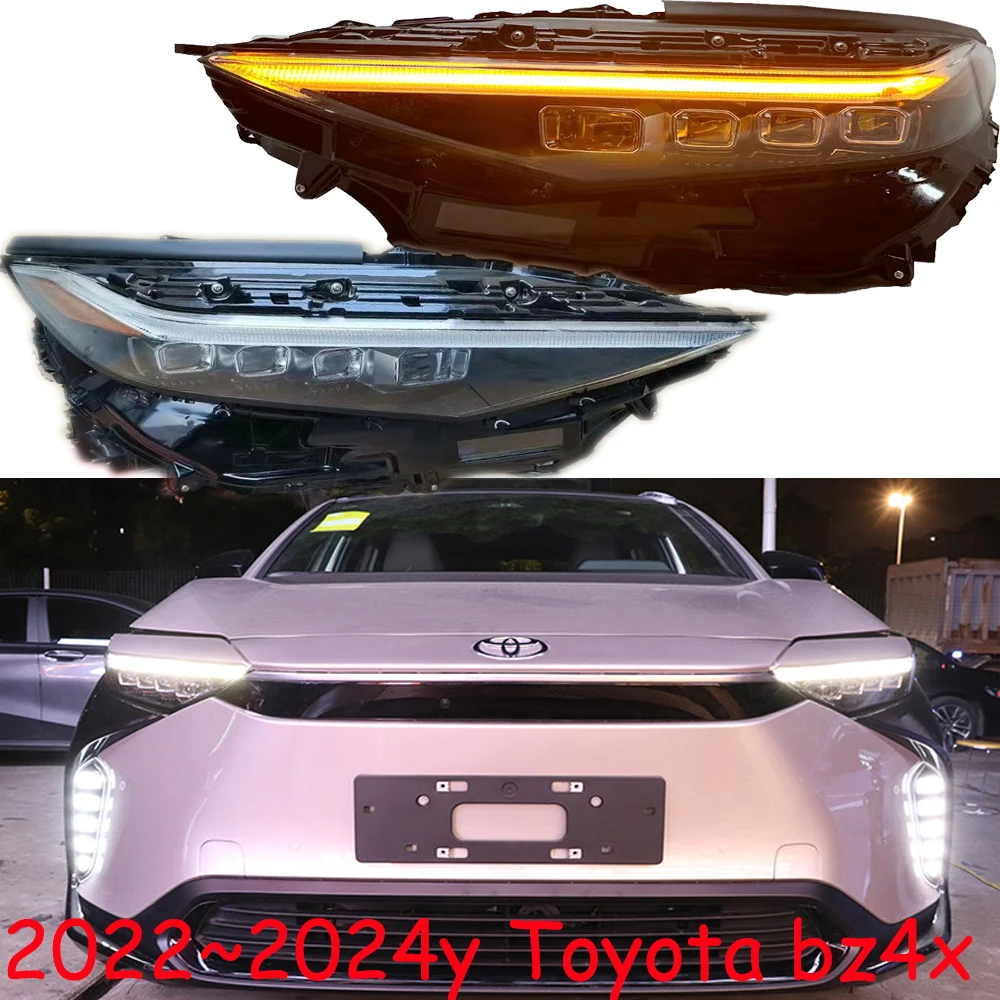 

1pcs car bupmer head light for Toyota BZ4X headlight BZ4 LED 2022~2024y car accessories DRL fog for Toyota BZ4X headlamp