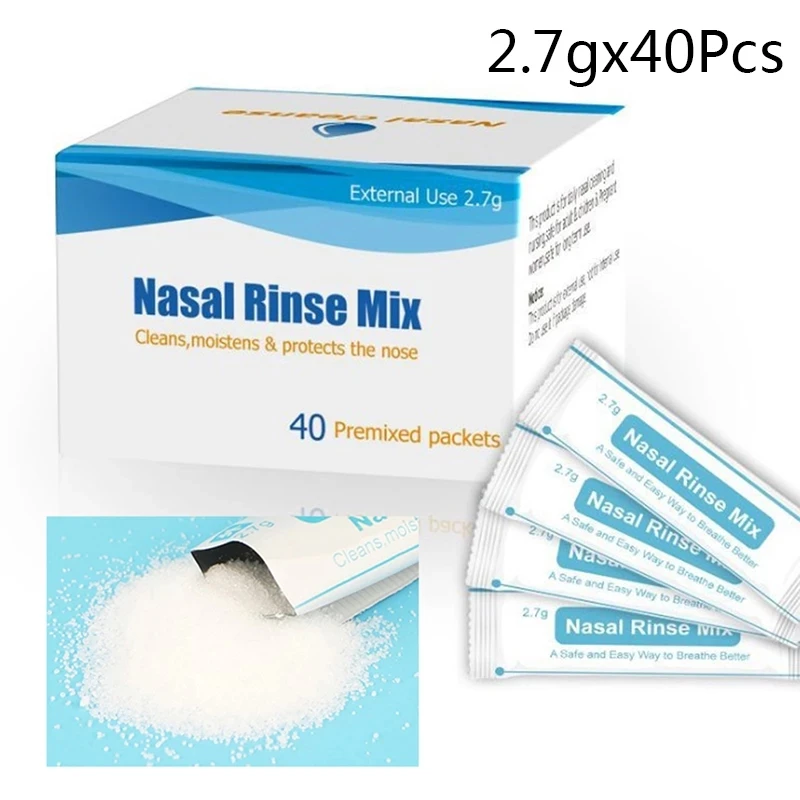 Lavage Nasal au sel, mélange de rinçage, soulagement de la rhinite  allergique, protecteur de la cavité nasale, Irrigation pour adultes et  enfants de 2.7g et 300ml - AliExpress