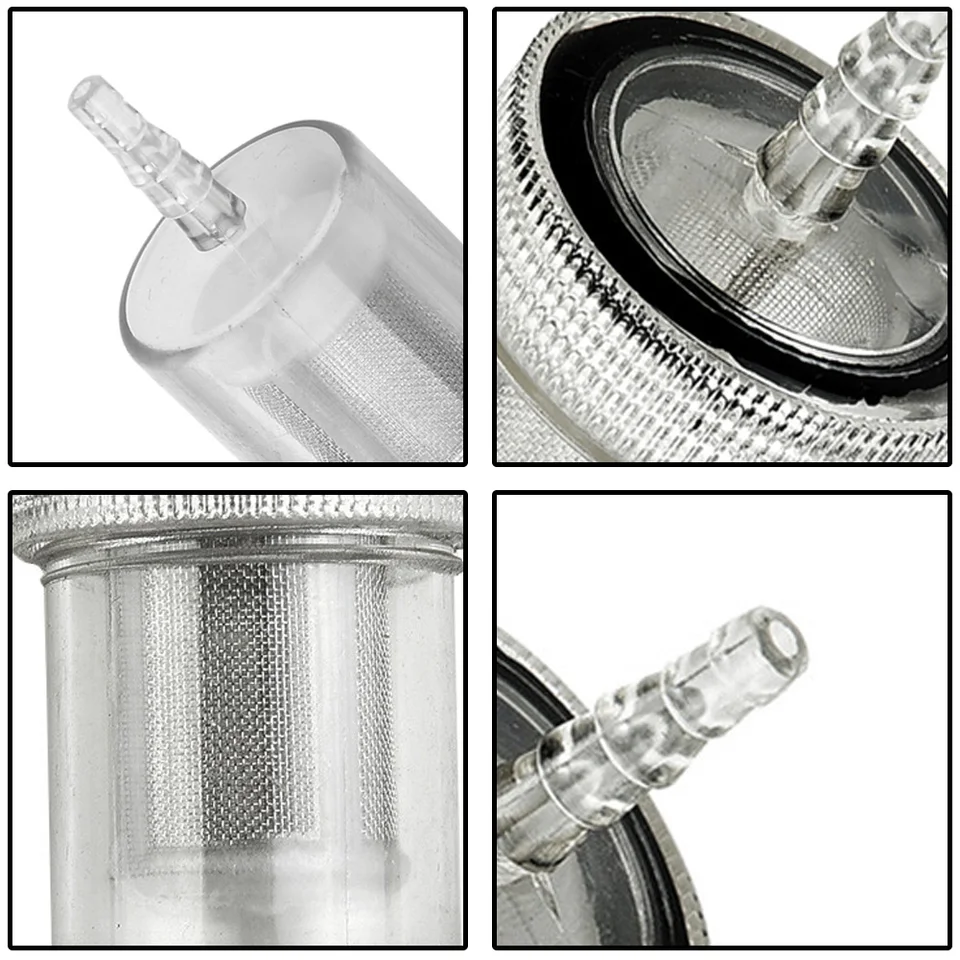 Lot De 4 Filtres à Carburant Diesel Transparents Réutilisables - 4 Mm - Pour Chauffage Auxiliaire, Voiture, Camion, Bateau