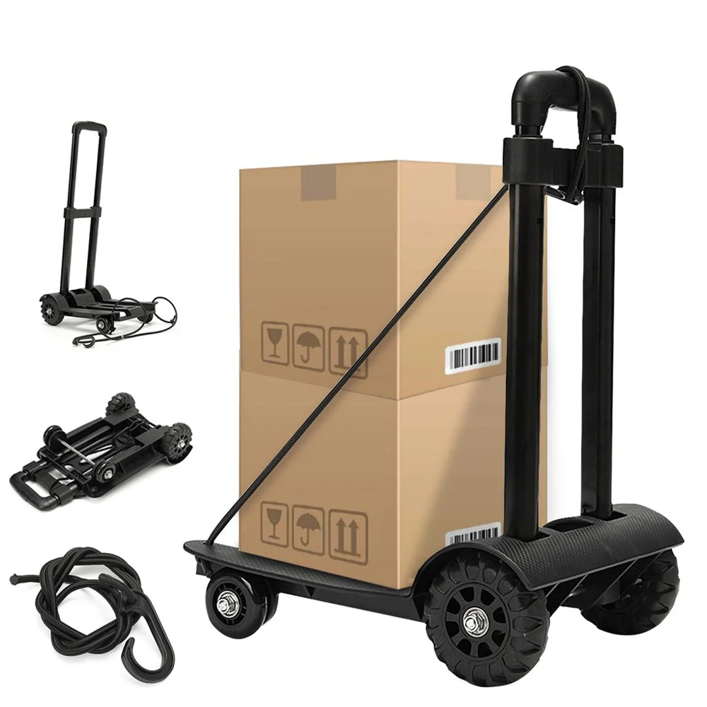 Carrello A 4 Ruote Sacco A Mano Pieghevole Per Carichi Pesanti Carrello Pieghevole Per Camion Carrello Da Viaggio Portatile Carrello Della Spesa Attre