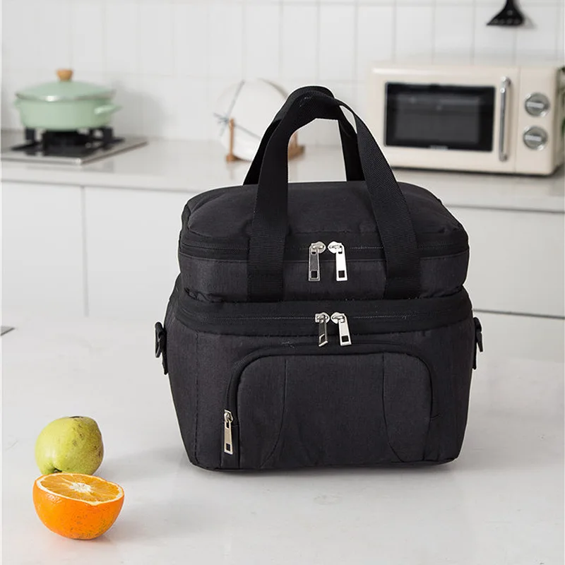 SANNE 2022 New Double-Layer Insulation Cooler Bag Thermal Waterproof Fresh-Keeping Ice Bag EVA Hot-Pressing Process Picnic Bag