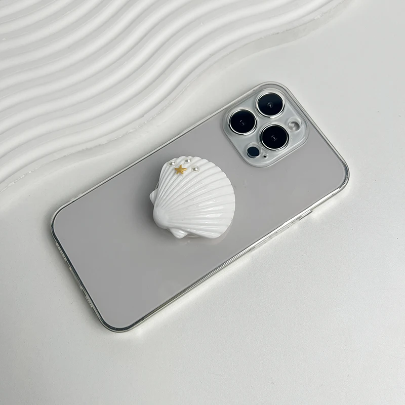 Ergonomic Foldable Resin Phone Stand and Grip Holder