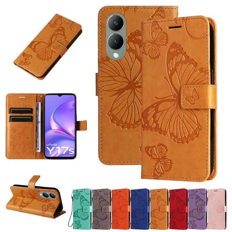 Leather Flip Wallet Case - Elegant Cover