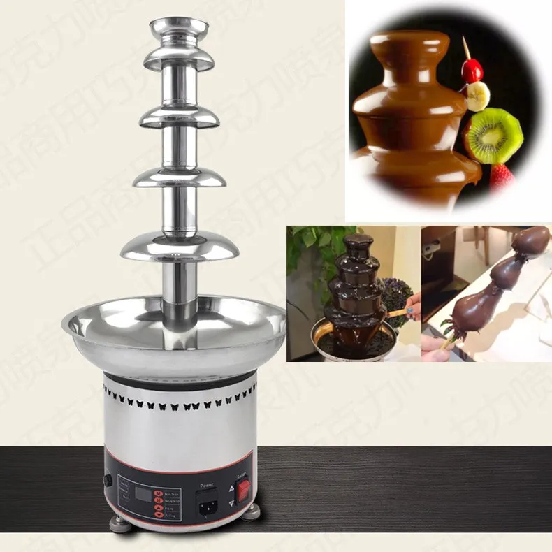 

Commercial And Home Used 3-7 Layers Chocolate Waterfall Fountain Machine Chocolate Fondue Machine