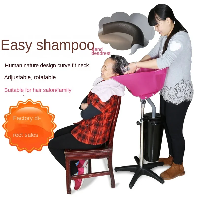 Portable Shampoo Sink Mobile Basin for Hair Salon Hairdressing Backwash Sink Convenient Hair Washing Solution Mobile