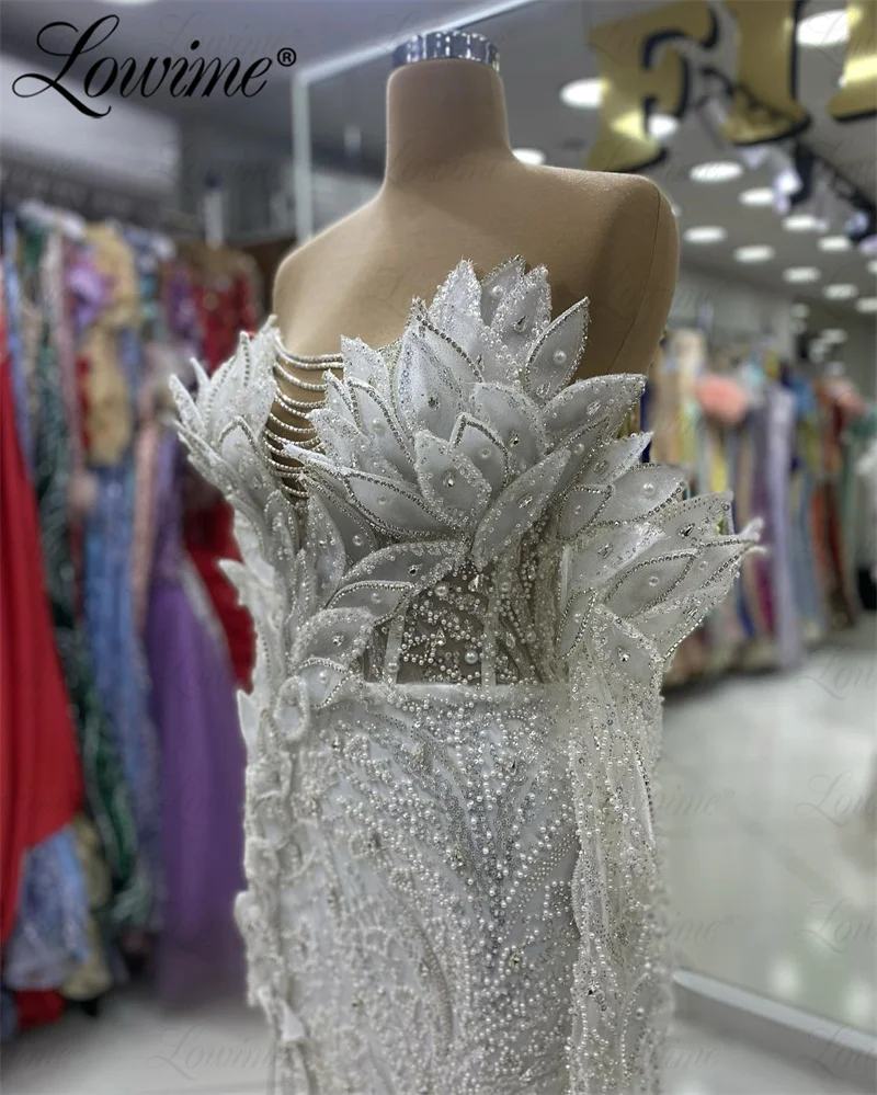 Ivory Party Dresses For Weddings 2024 Robe Long Sleeves Elegant Arabic Evening Dress Women Prom Gowns Engagement Custom Made