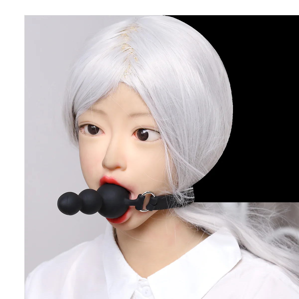 Silicone Gag Ball Bdsm Mouth Gag And Anal Plug For Couples_voghion.com