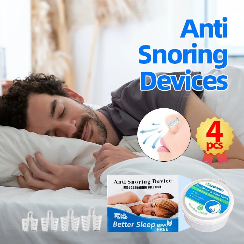 

Anti Snoring Device Nose Clip Stop Snoring Solution Anti Snore Sleep Aid Apnea Guard Better Sleeping Easy Breathing At Night