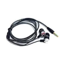 Portable Wired HiFi Bass Stereo Earbuds with Mic (Silver)