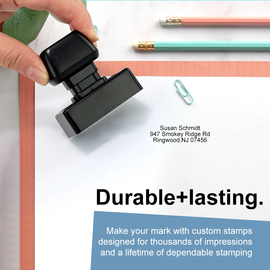 address stamp return address stamp 5 ink colors and 3 sizes choose DIY Business Signature Personalized Stamps self ink stamps