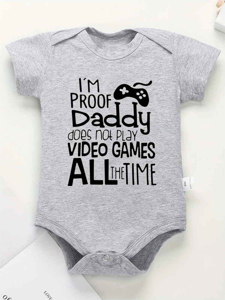 Funny Infant Outfits 0 to 24 Months Baby Boy and Girl Clothes Onesies Cotton Multicolor Round Neck Newborn Bodysuit European 5