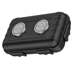 Magnetic Waterproof Key Storage Box for Indoor and Outdoor Use (Black)