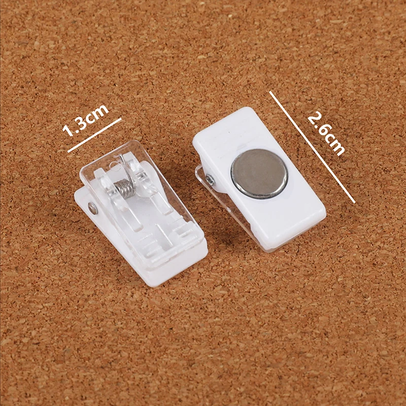 10/20 Stück Mini-Magnetklammern aus Kunststoff, transparent, stark, Kühlschrankmagnete, Aufkleber für Kühlschrank, Foto, Notizen, Lebensmittelversiegelung, Aufbewahrung – Detail 2