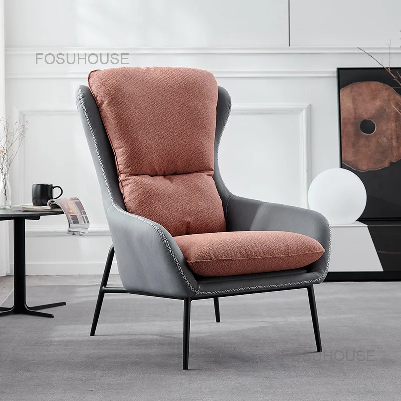 ModernSimpleLivingRoomChairsNordicLuxuryDesignerSingleSofa
