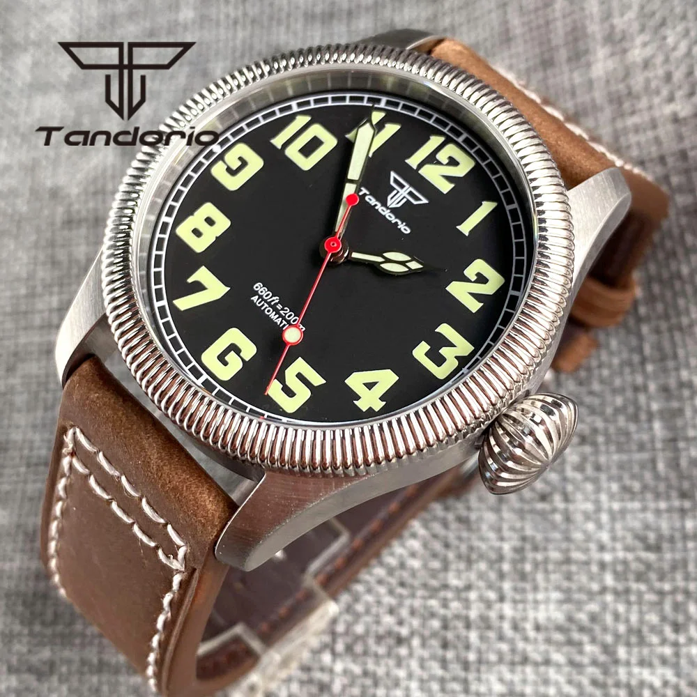 Tandorio Vintage 20Bar 39mm NH35A Dive Men's Automatic Pilot