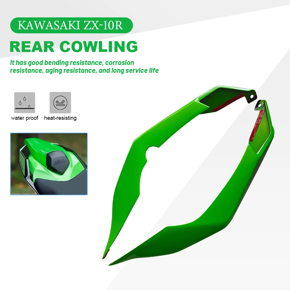 

For KAWASAKI ZX10R ZX-10R 2016 2017 2018 2019 2020 Motorcycle Rear Fairing Parts Side Aerodynamic Wing Kit Fixed Winglet Fairing