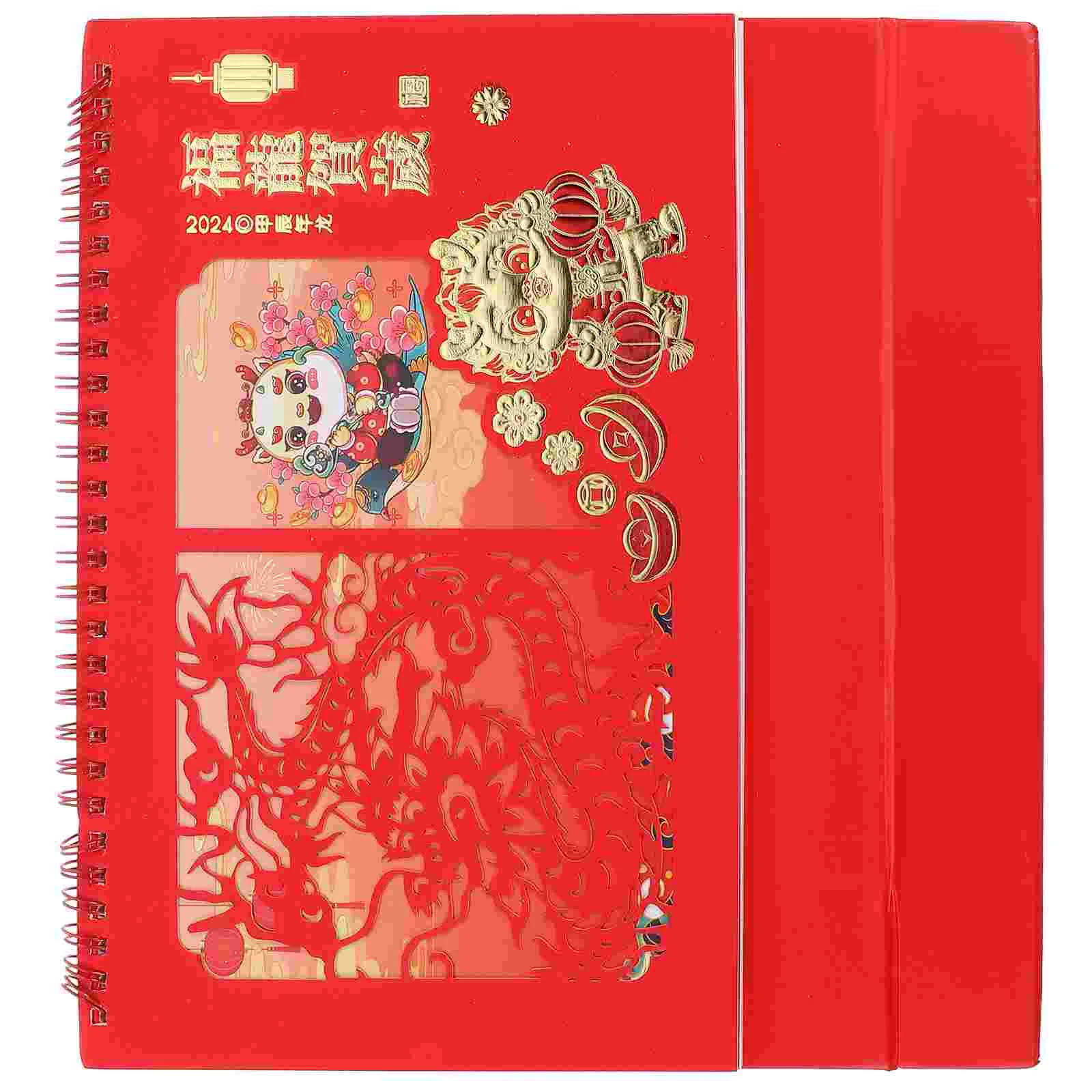 2024 Calendar Monthly Decorative Freestanding Small Flip Desk Daily Use