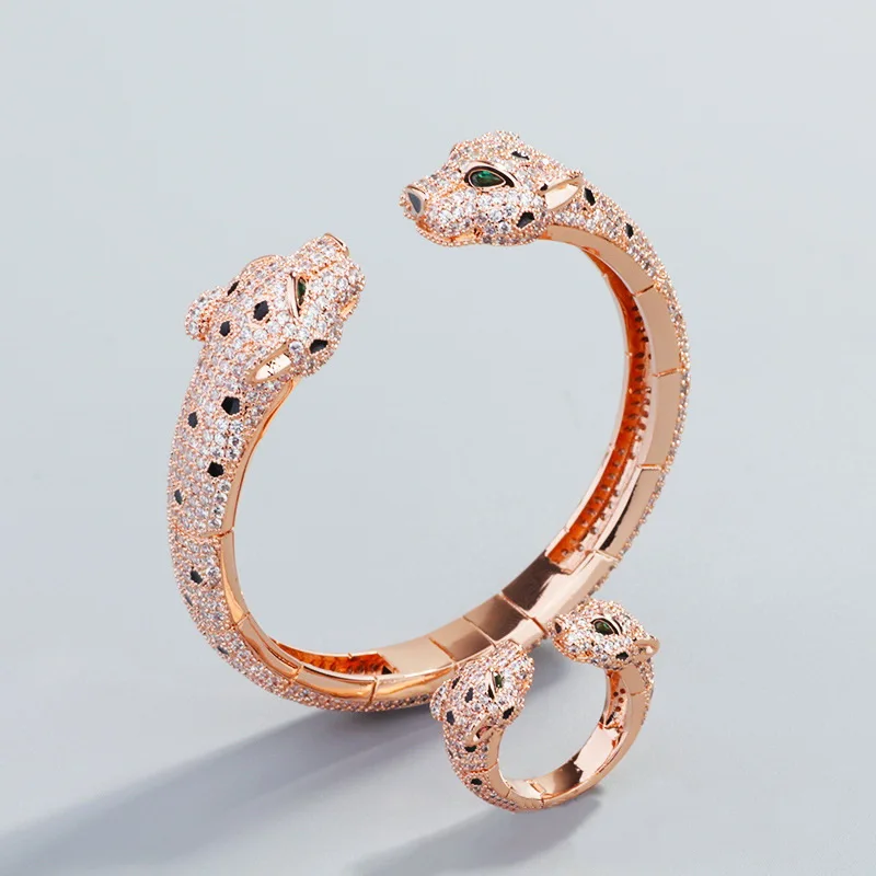 مجموعة مجوهرات للنساء مرصعة بالزركون المكعب ، خاتم...