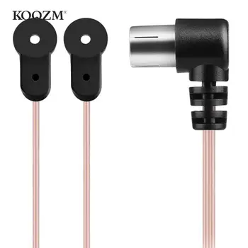 FM 안테나 F 타입 수 플러그, 홈 라디오 스테레오 신호 리시버, 2m, 6.6ft, 75 옴