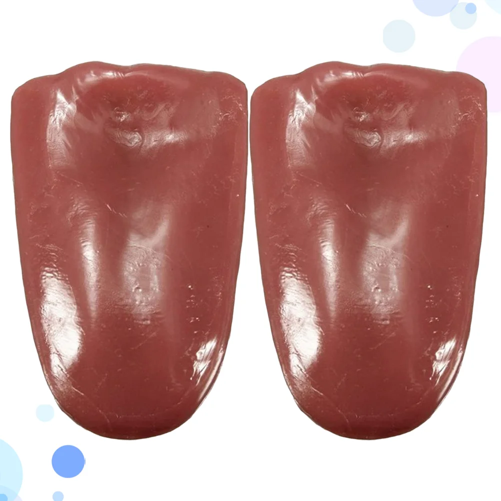

2 Pcs Hallowmas Props Tongue Halloween Artificial Haunted House Festival Cosplay