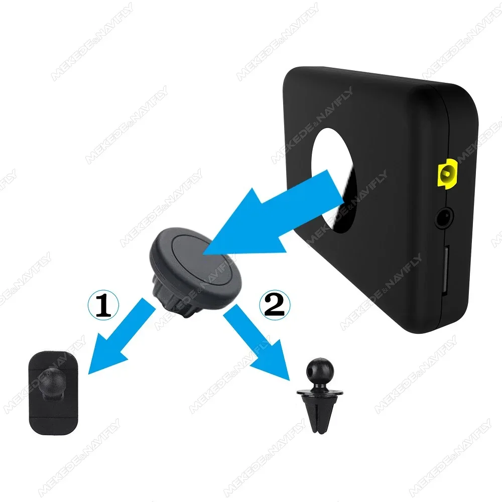 Car Radio Receiver 2.4'' Screen GPS Stereo Sound Digital Signal Antenna Broadcast Adapter AUX TF Card FM Transmitter