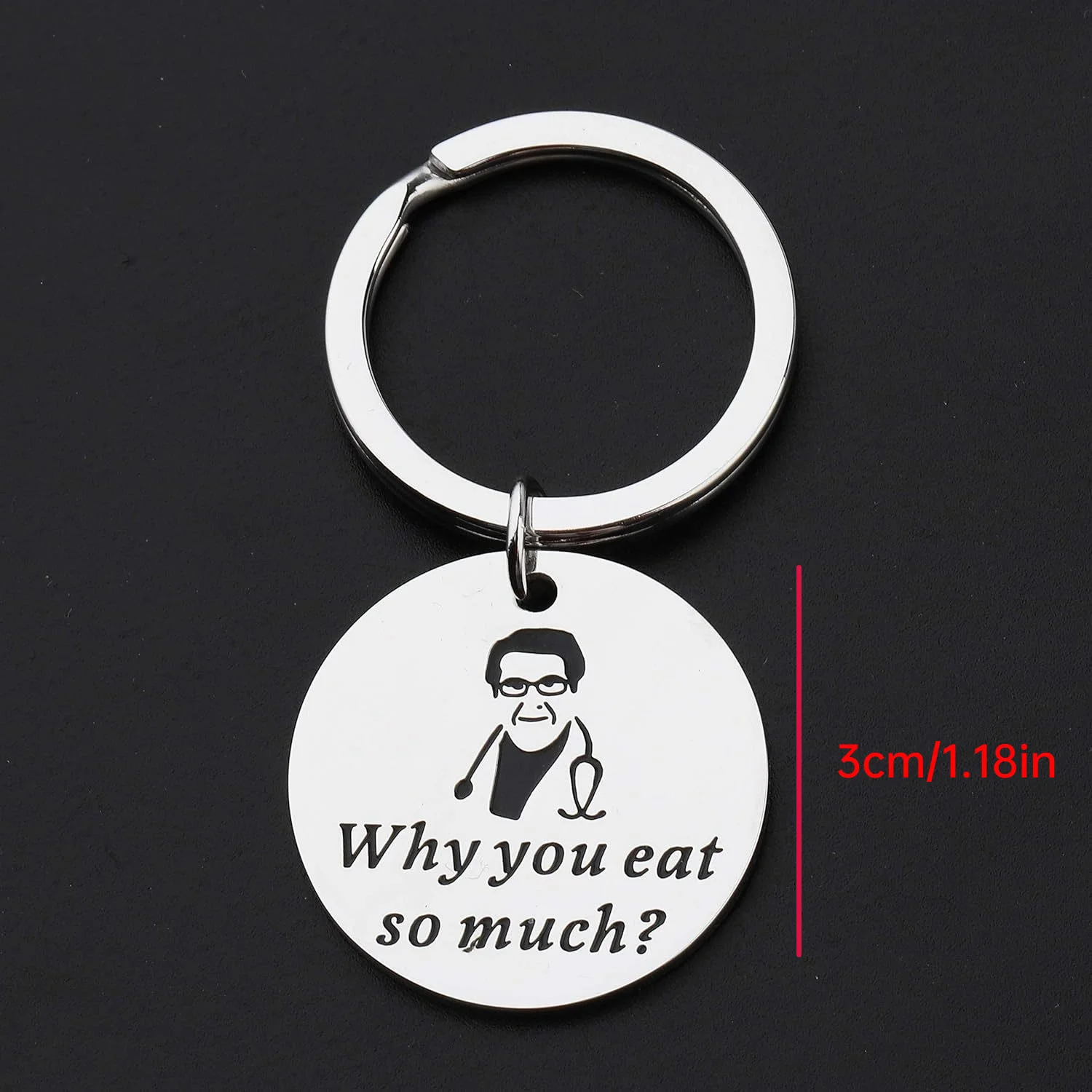 

1pc Weight Loss Doctor Motivational Keychain For Men, Gift For Dieters