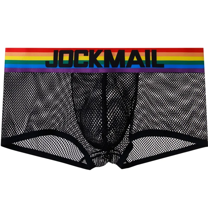 saxx briefs JOCKMAIL fashion cotton briefs shorts white low waist men's underwear rainbow belt boxer bikini briefs Briefs