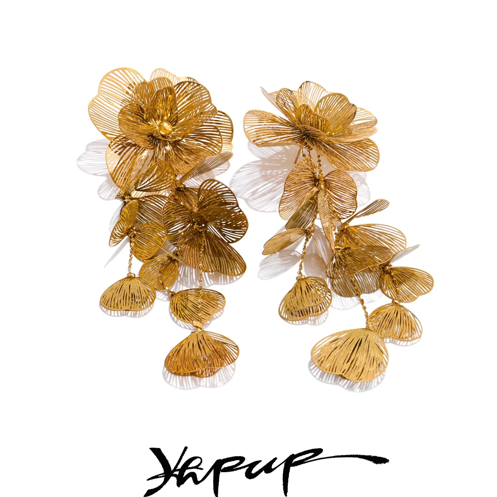 Yhpup Stainless Steel Earrings