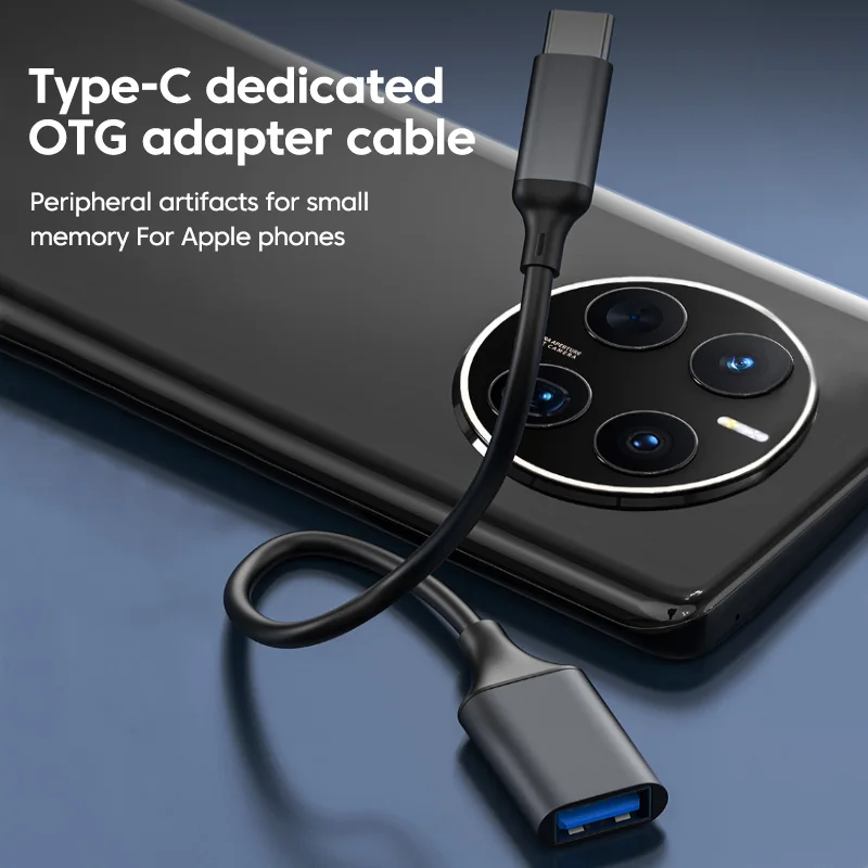 Elough Type C Naar Usb3.0 Otg Adapter Kabel Datatransmissie Lezen Snel Opladen Verlengkabel Converter Voor Pc Laptop Telefoon