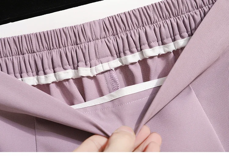 Sommer-Röcke für Damen mit hoher Taille und Übergröße, 2026, mittlere bis lange fließender Anzugrock, neuer Stil, lässig, einfarbig, A-Linien-Rock – Detail 14
