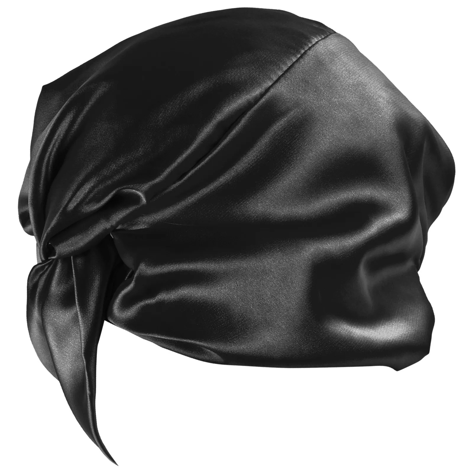 곱슬머리, 긴 자연모발에 적합한 인조 실크로 제작된 편안한 수면 모자, 여성용 넓은 탄성 밴드 나이트 목욕 모자