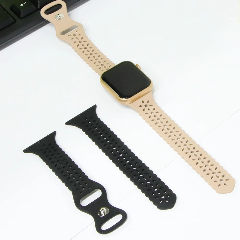 

Ремешок силиконовый для Apple Watch Band 41 мм 44 мм 40 мм 49 мм 45 мм 38 мм 42 мм
