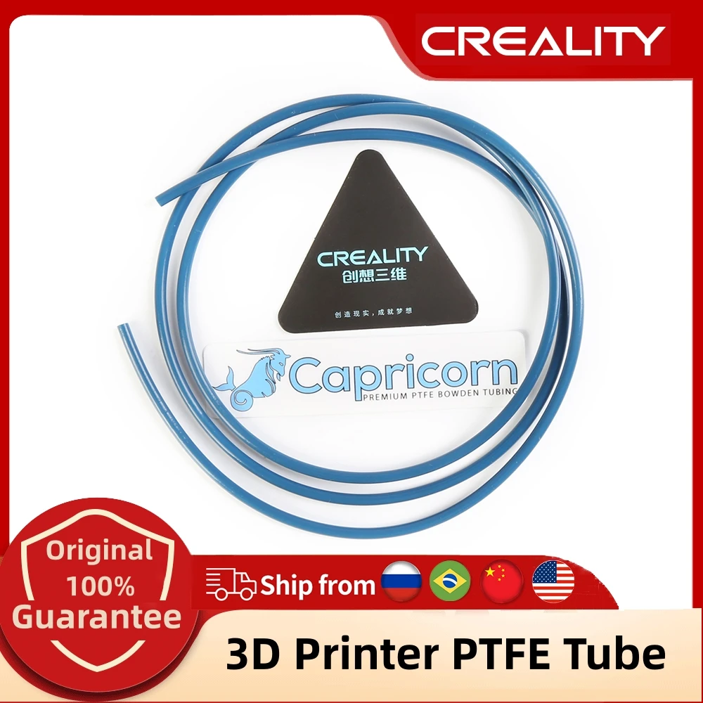 

Creality, 3D принтер, ПТФЭ трубка, круглая тефлоновая трубка, ПТФЭ трубка для Ender 3/Ender 3 V2/Ender 3 Max/Ender 5 серии/CR 10 серии