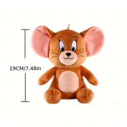 Cute Tom and Jerry Plush Toy - Cartoon Plushies Stuffed Animal Doll (19cm Classic Jerry)
