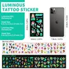 30pcs Children's Luminous Tattoo Stickers Kids Glow Body Paster Unicorn Butterfly Animal Dinosaur Mermaid Cartoon Stickers Gift 2
