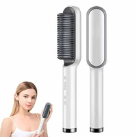 Peigne à cheveux raides professionnel, revêtement en céramique portable, brosse à cheveux, salon de coiffure pour femmes, outil de coiffage, savoir à chaud 5