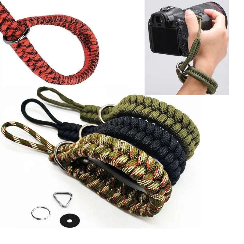 Braided Paracord Camera Wrist Strap & Hand Grip Accessory