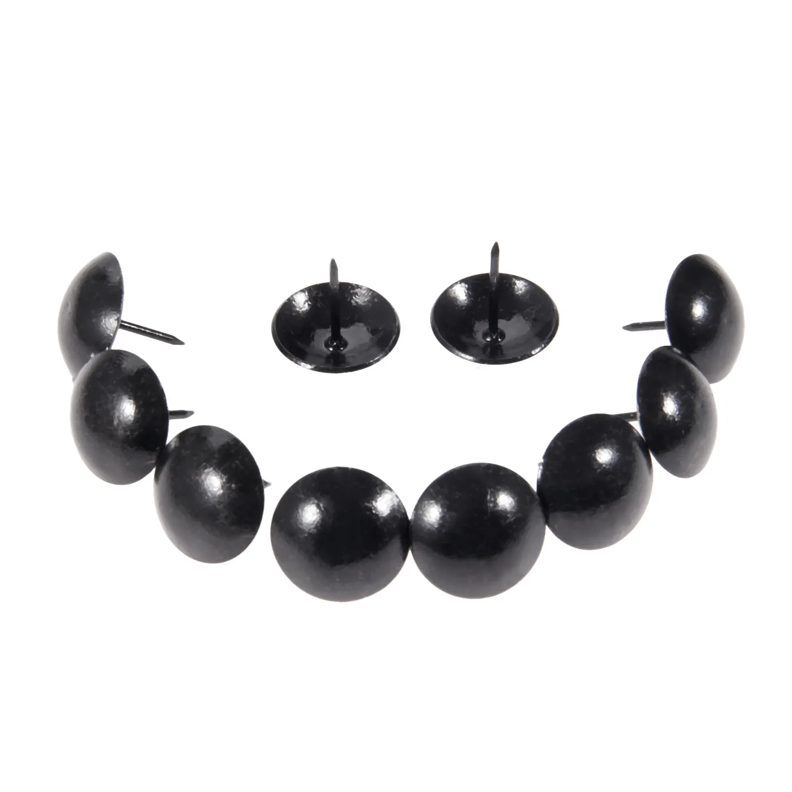 Upholstery Nail 10Pcs 25mm Antique Black Upholstery Nail Jewelry Wood Box Sofa Decorative Tack Stud Pushpin Doornail Furniture Hardware