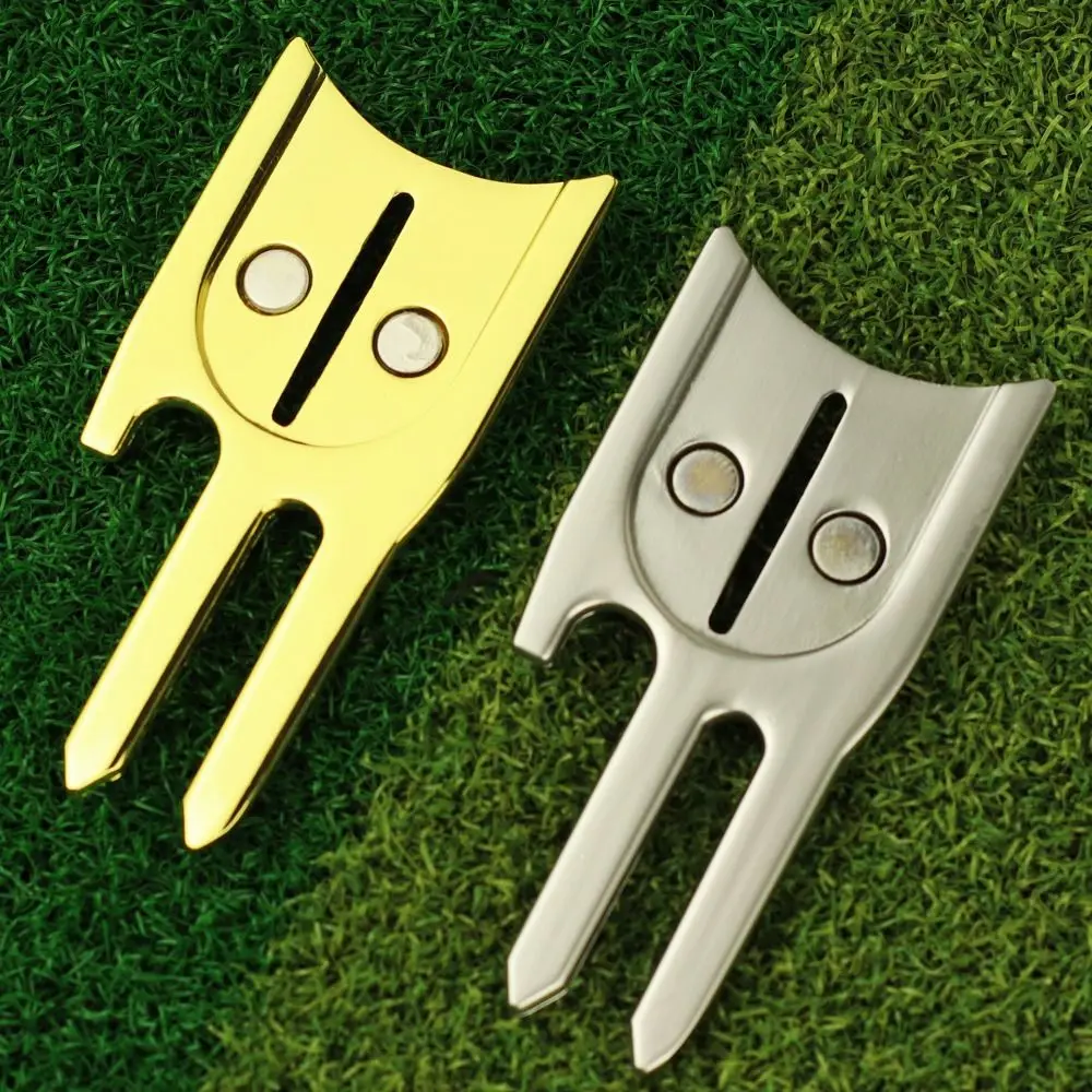 

Zinc Alloy 6 in 1 Divot Tool Rust-proof Aim Golf Ball Fork Ultra-Light Portable Repair Tool